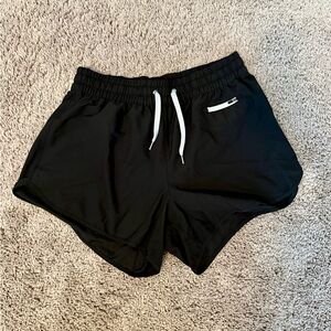 Vuori Women’s Black Drawstring Athletic Shorts